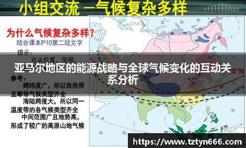 亚马尔地区的能源战略与全球气候变化的互动关系分析